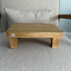 Small Wooden Display Stand - Natural Wood
